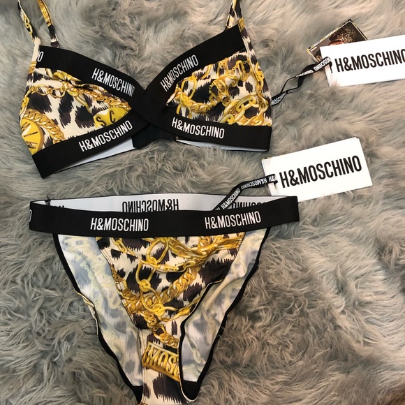 moschino 2 piece bathing suit